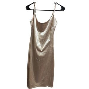 Fashion Nova Shimmering Satin Dress